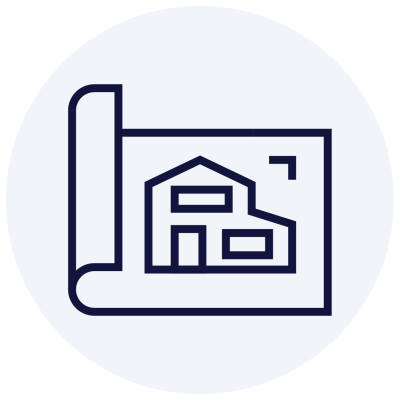 Build Taupo House Plans Icon On Circle